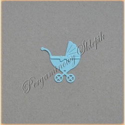 Scrapki A - Dziecko/Narodziny - Wózek 5 - niebieski